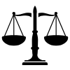 Icon of balanced scales justice for residential and commercial appraisals for legal