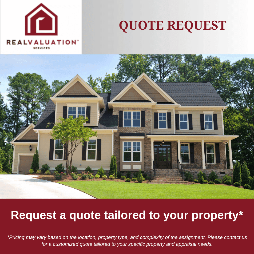 Real estate appraisal services from $299.